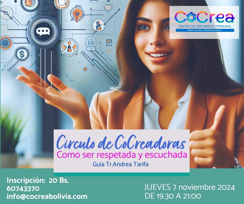 Círculo de Co-Creadoras: Empoderamiento Femenino para Ser Respetada y Escuchada