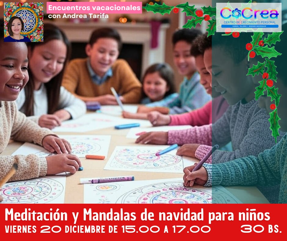 Encuentro de meditación y mandalas de Navidad para Niños