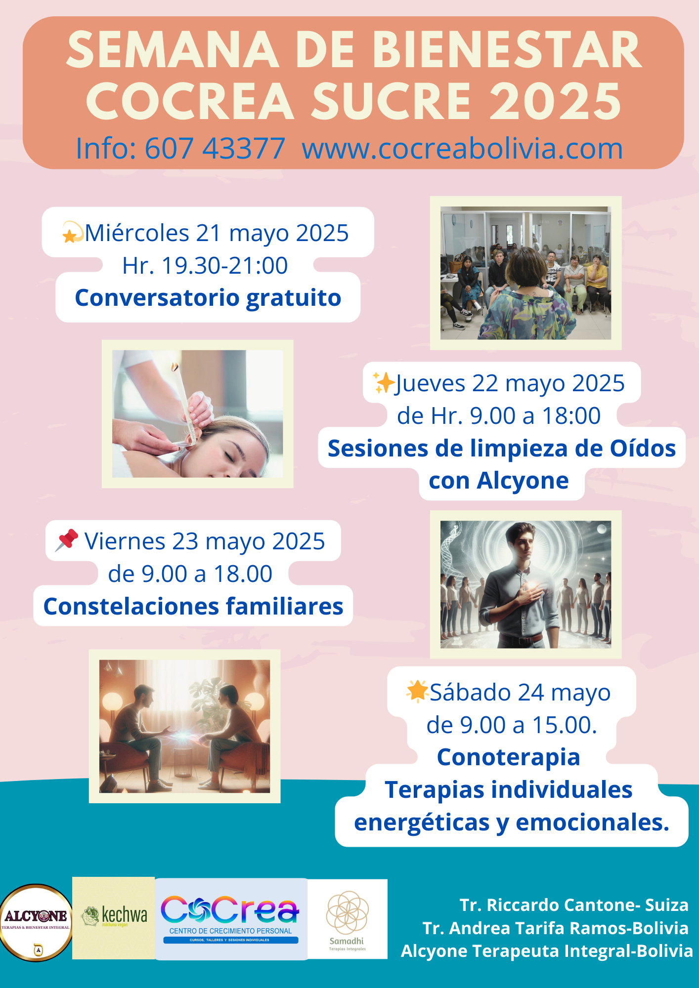 Semana de Bienestar de CoCrea en Sucre.
